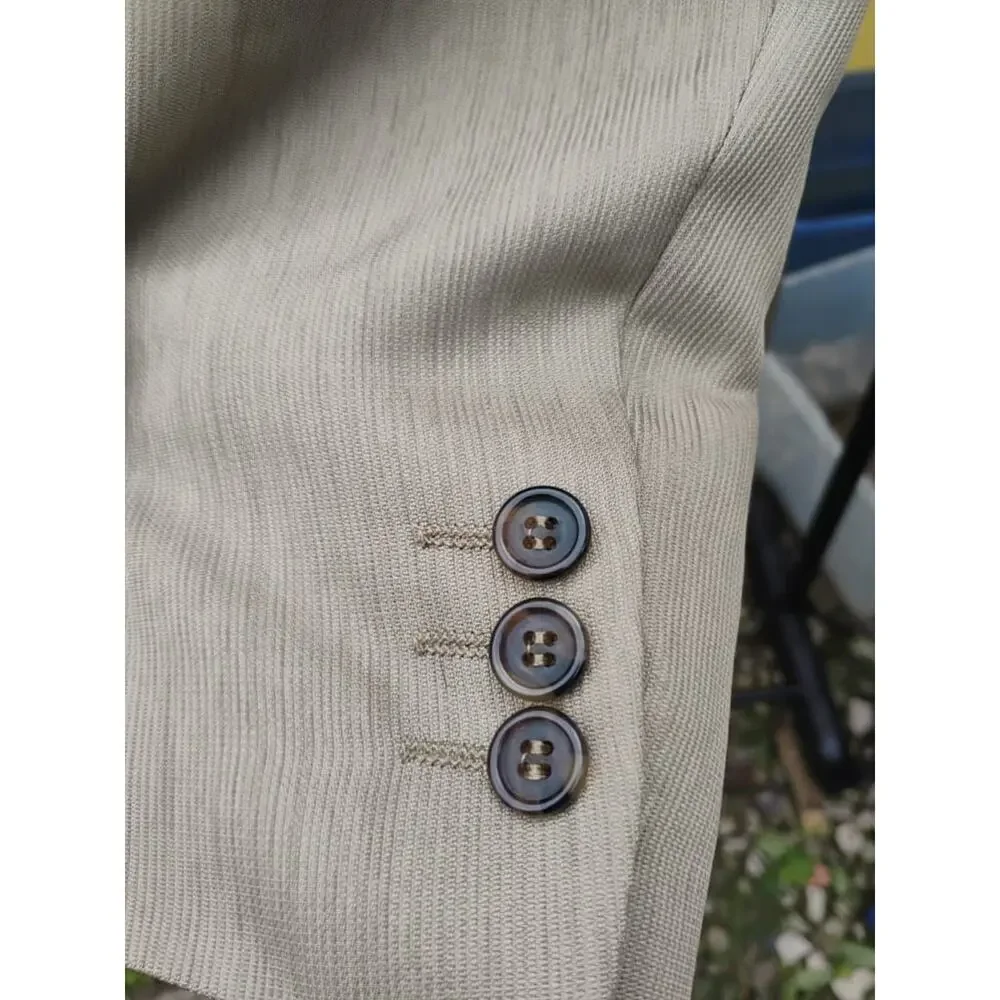 Double Breasted tan Men's suit 44L by Giorgio Sant Angelo polyester